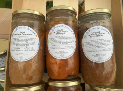 Plats cuisinés en conserves et préparés à la Ferme de Laveau - Faÿ lès Nemours (77)