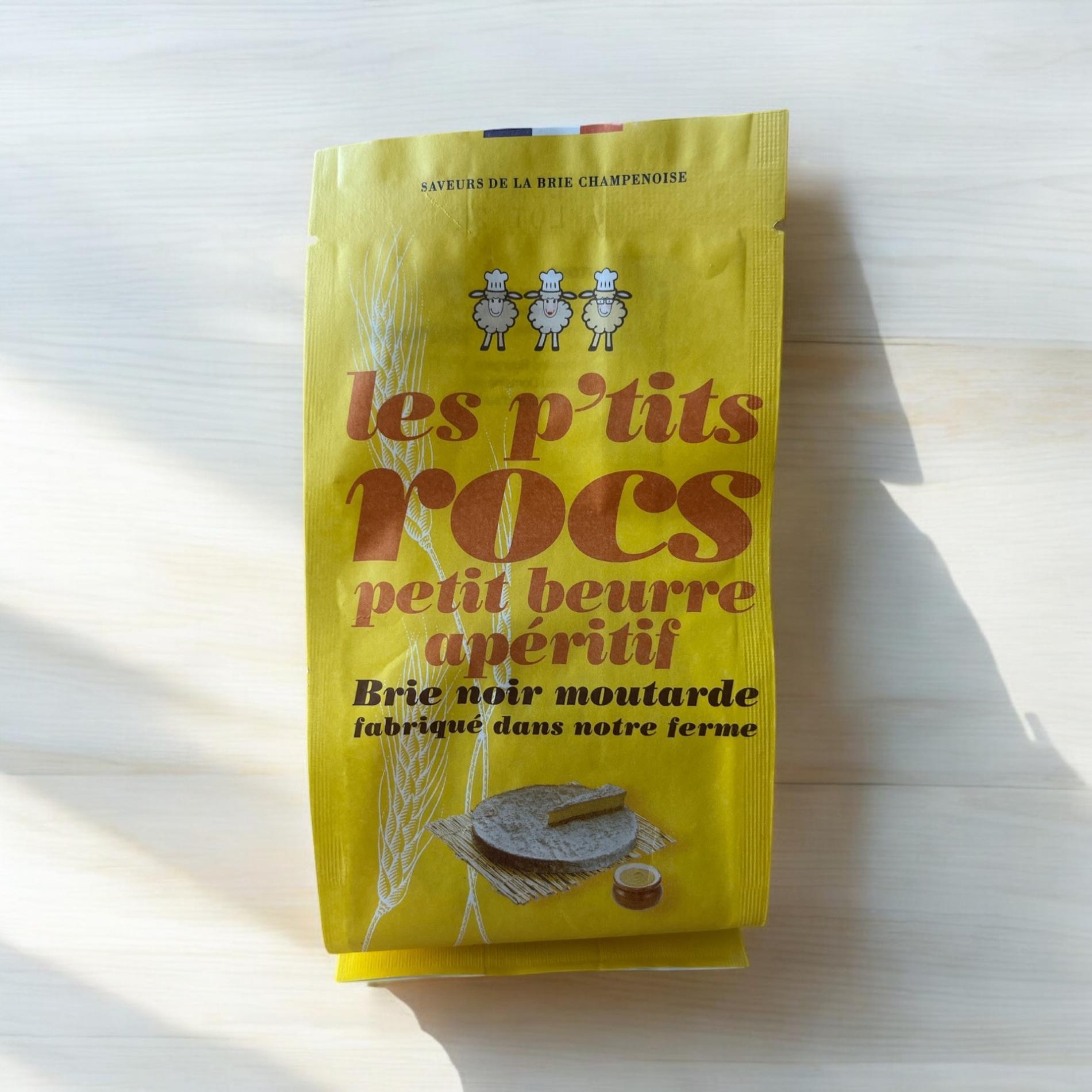 PETIT BEURRE BRIE NOIR/MOUTARDE