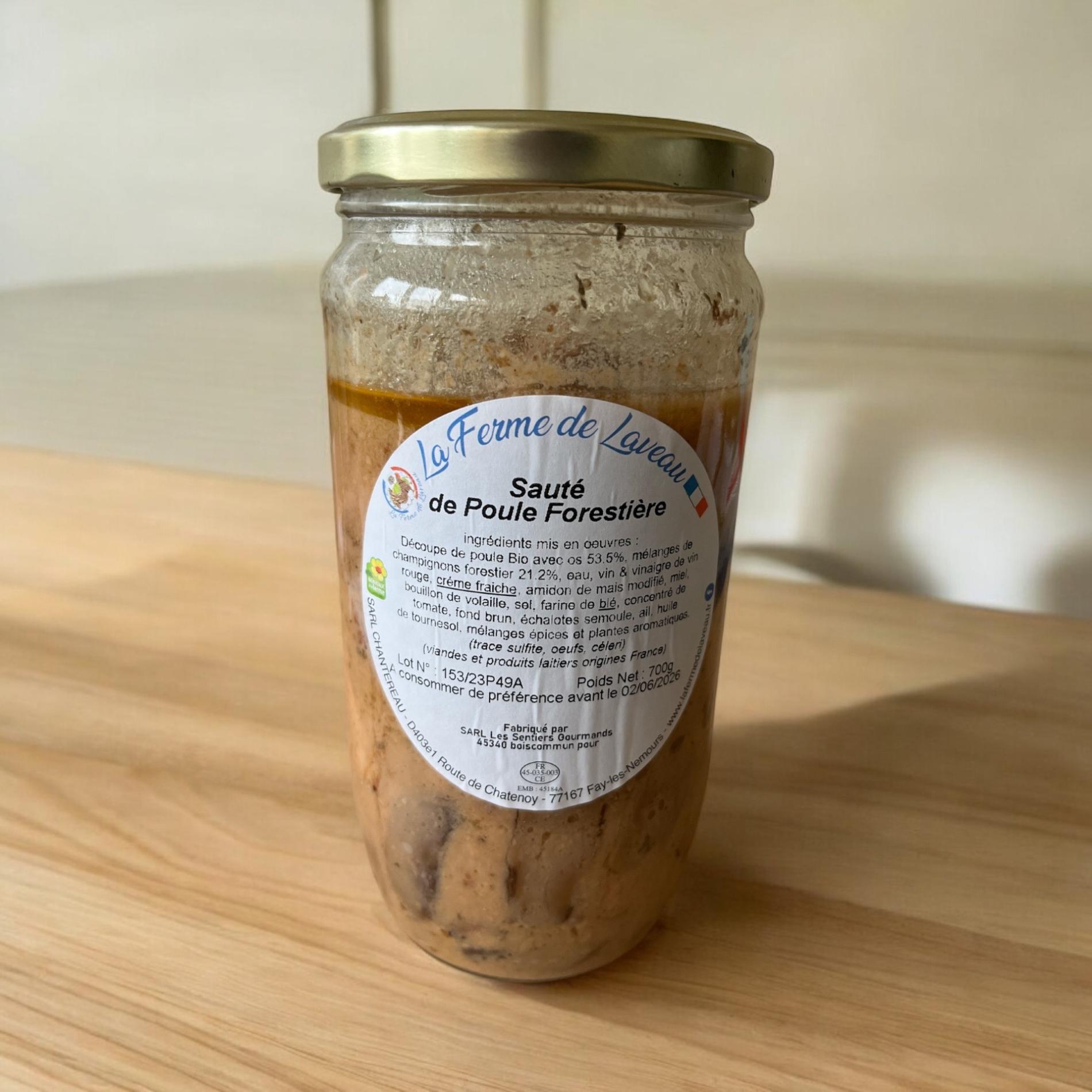 SAUTE DE POULE FACON FORESTIERE